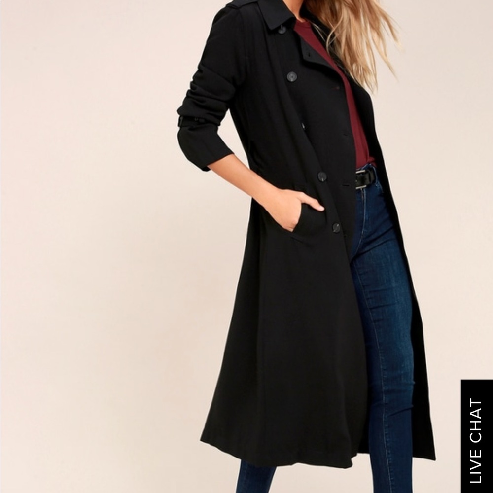 JOA Los Angeles Black Trench-coat